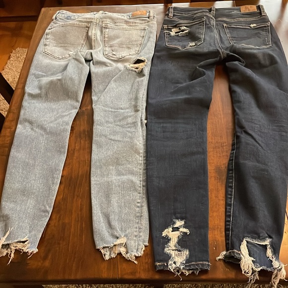 American Eagle 2 PR distressed, dark size 0, light size 2 - Picture 3 of 9